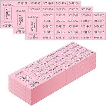 Amazon.com : Kosiz 504 Sheets 25 Bid Raffle Ticket with